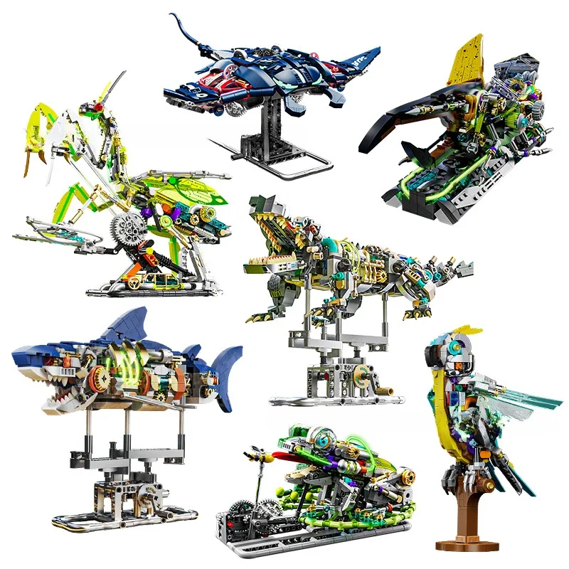 

Развивающие строительные игрушки для детей — интерактивная модель крокодила и попугая — штабелируемые блоки своими руками