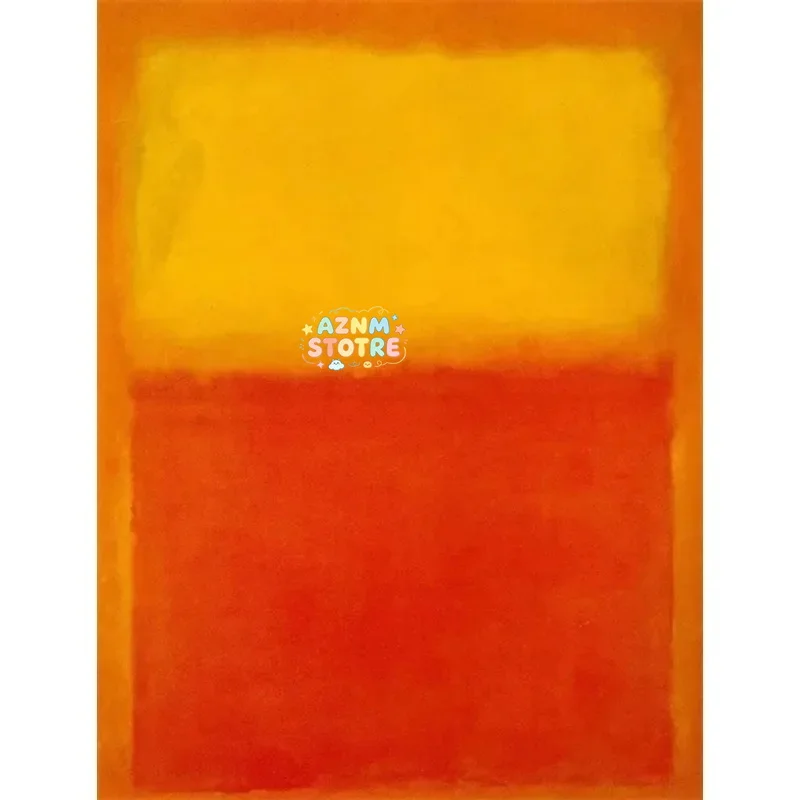 Minimalist Color Wall Art Mark Rothko Blue Orange Hd Picture Canvas Print Art Poster Modern Living Room Home Decor No Frame