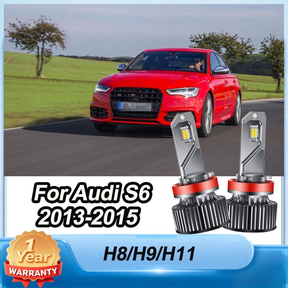 

Комплект из 2 светодиодных противотуманных фар H8/H9/H11 (ближний свет) 12000 лм для Audi S6 2013-2015 со встроенным драйвером