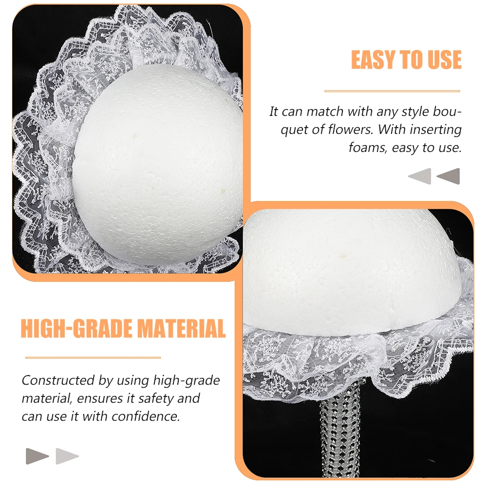 

2Pcs Bridal Holders Wedding Foams Bouquet Holders For Wedding Floral Foam DIY Artificial Flower Arrangement Accessories