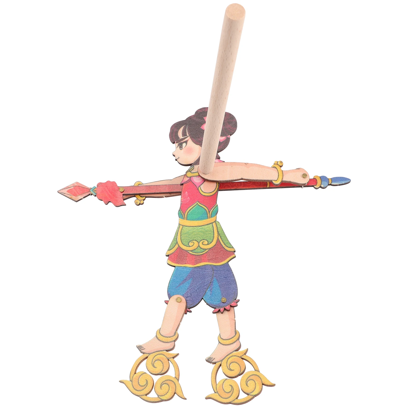 Marionnette à main en bois de qualité supérieure, ombre traditionnelle chinoise, pour enfants et adultes, accessoire de spectacle sur scène, éducation précoce