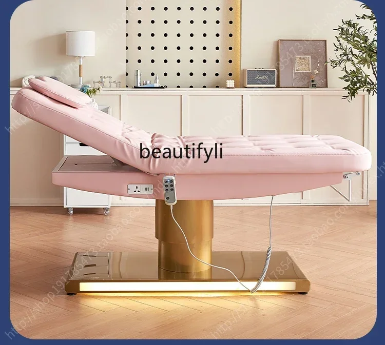 53High-grade electric beauty bed automatic lifting multi-functional embroidery bed for beauty salonsG