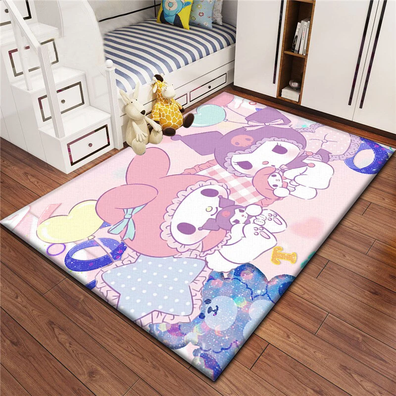 My Melody Kuromi-Tapis pour enfants, tapis pour chambre d\'enfant, salon, sol, virus, décoration de cuisine, tapis d\'extérieur