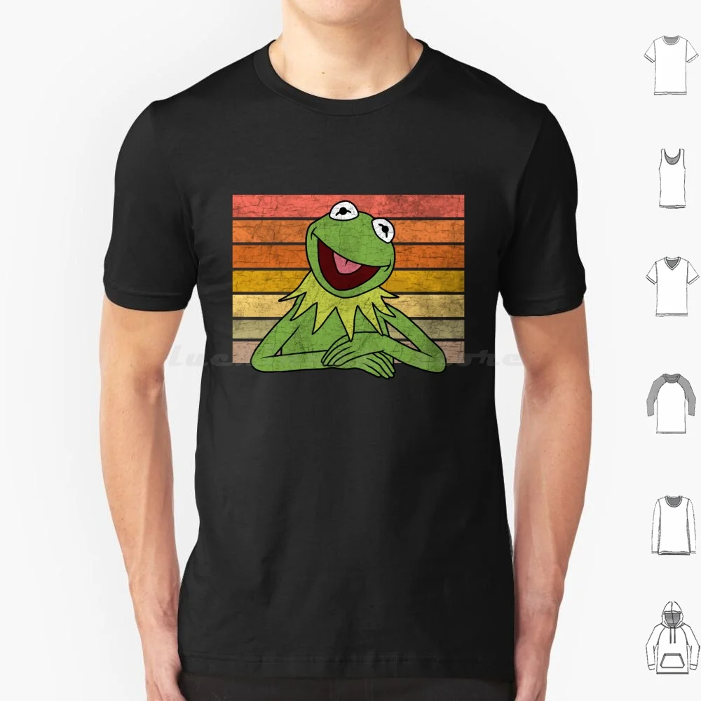 The Frog T Shirt Cotton Men Women DIY Print The Frog Frog Tv Shows 70s Retro Fozzie Jim Henson Show Cookie Monster Kids