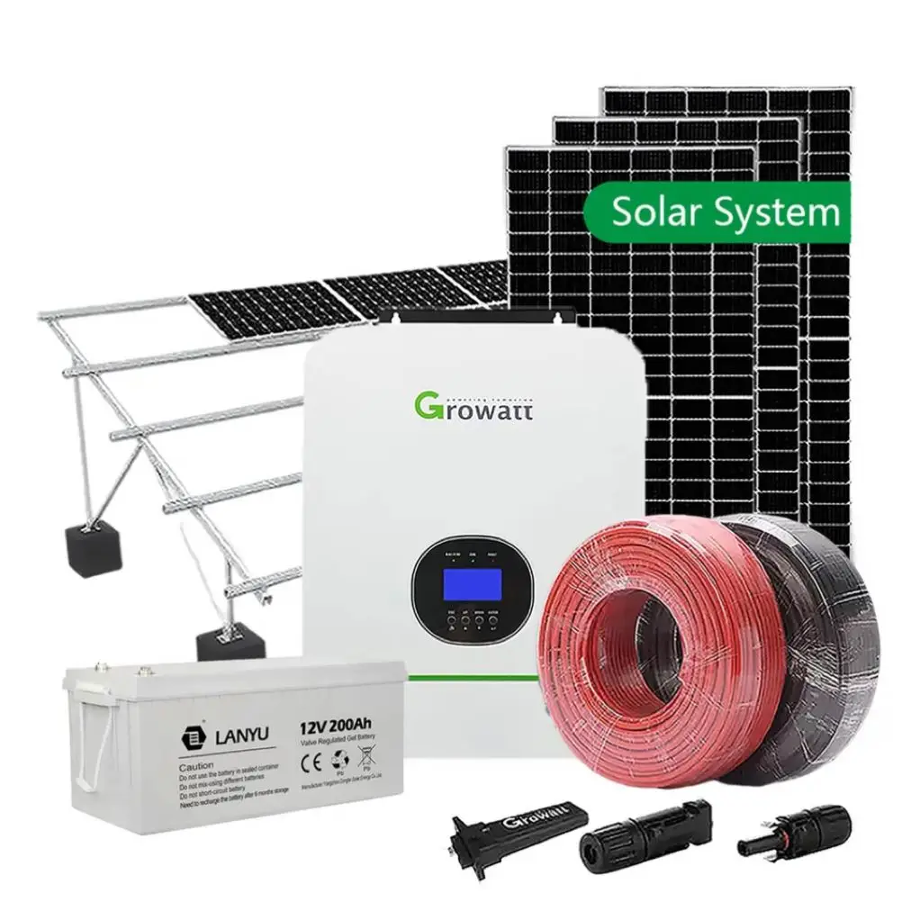 Sales of 1KW 2KW 3KW 4KW 5KW solar systems, OEM high-efficiency off-grid photovoltaic solar panel systems