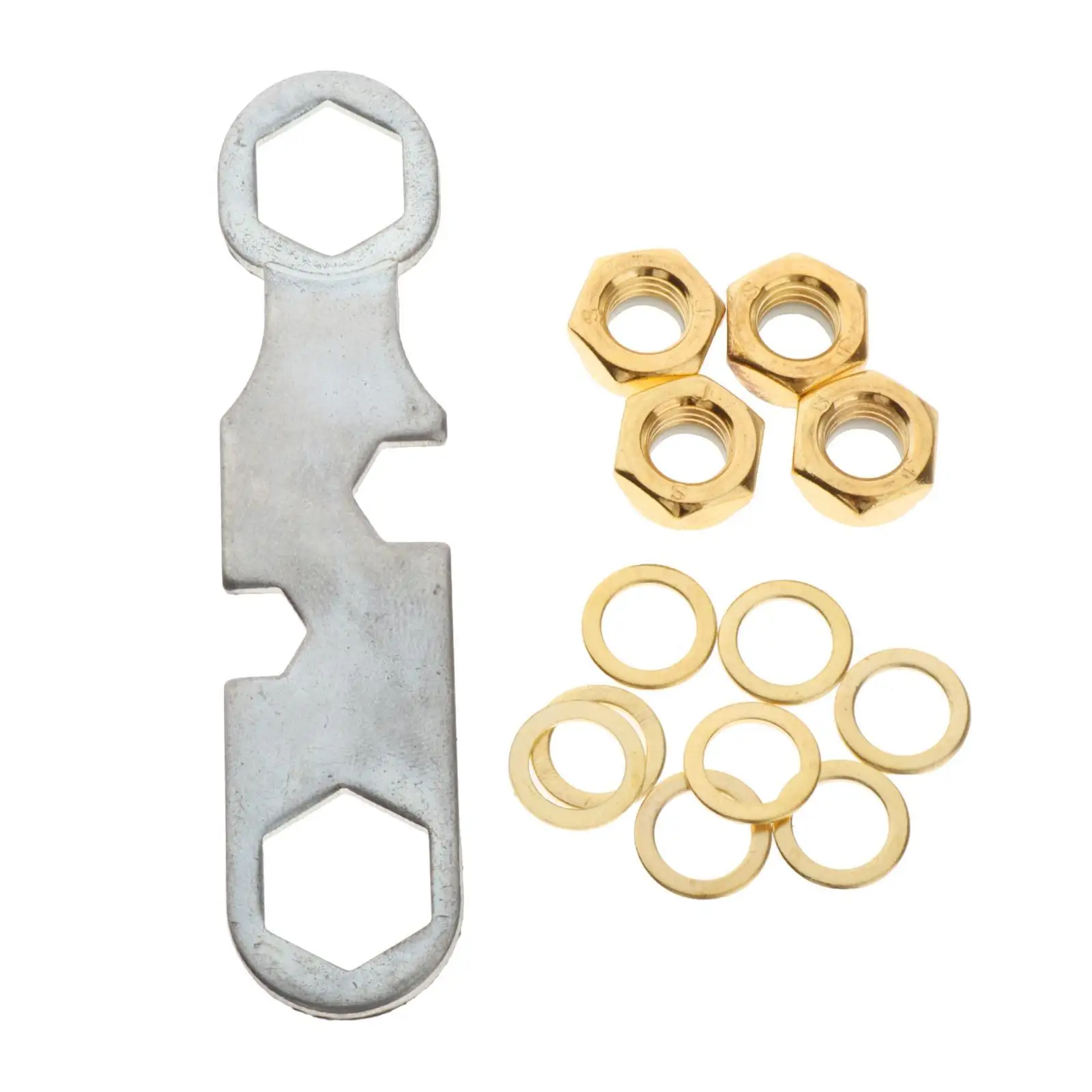 2x 13 Skateboard Truck Mounted Nut Wrench And Spacer Long Hardware