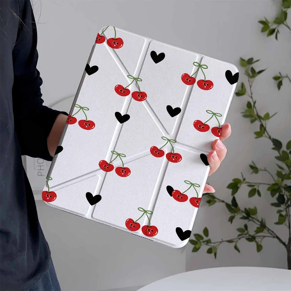 Best Seller Smile Cherries For IPad Mini Air Pro 13 12.9 11 10.9 10.5 10.2 9.7 8.3 7.9 inch 5 6 7 8 th Pen Slot Tablet Case