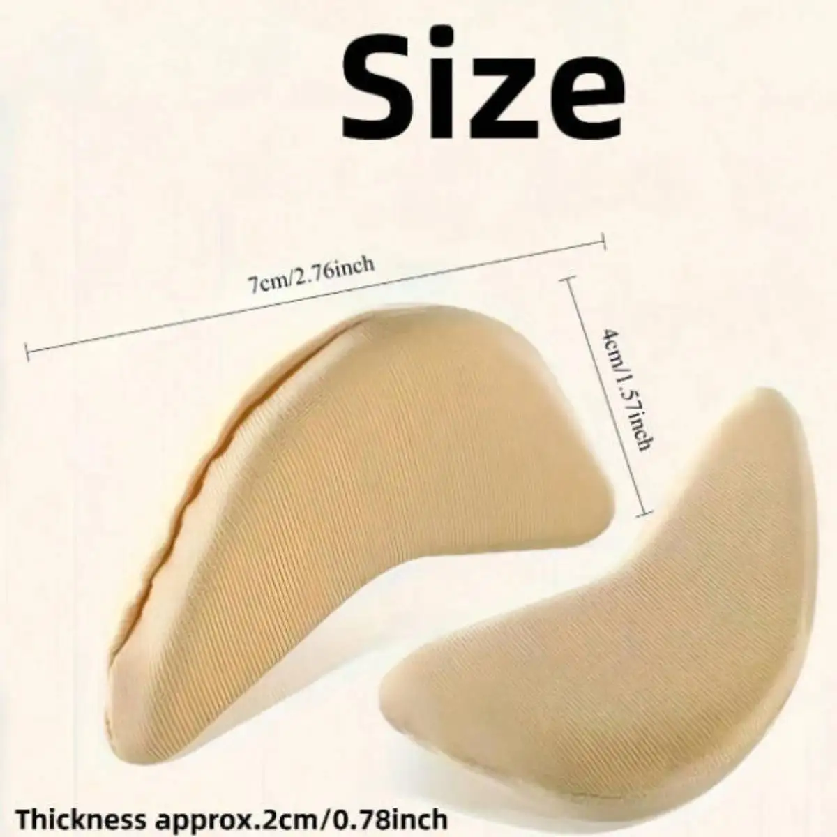 2Pcs Women Foam Forefoot Insoles for High Heels, Pain Relief Shoe Fillers, Reduce Shoe Size, Shoe Cushion Protector Accessories