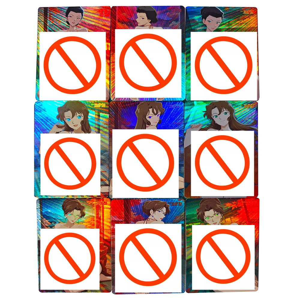 

Набор из 9 шт. DIY-карточек с Детективом Конаном (Вивиан Кудо, Эва Кадан) для самостоятельного изготовления, цветные флеш-карты, коллекционные аниме-карточки, подарок, игрушка, 63*88 мм