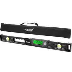 Huepar TL60 Digital Angle Finder Aluminum Electronic Magnetic Level Ruler Bubble Protractor