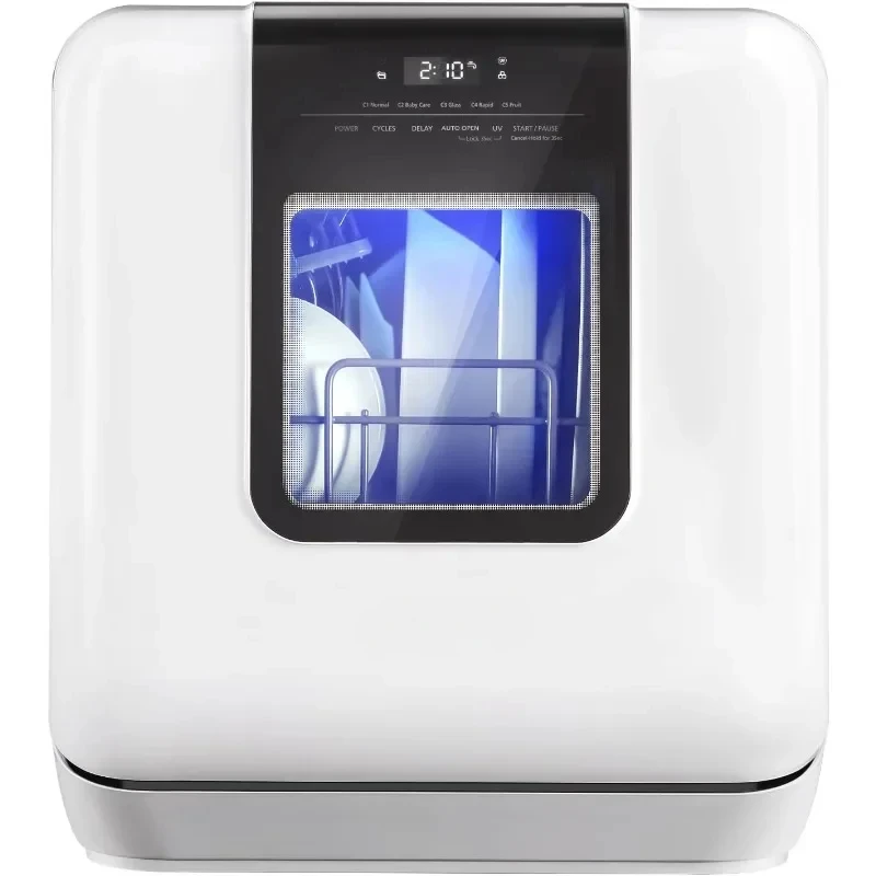 

Настольная посудомоечная машина, портативная посудомоечная машина со встроенным резервуаром для воды, мини-посудомоечная машина с более внутренним пространством для квартир