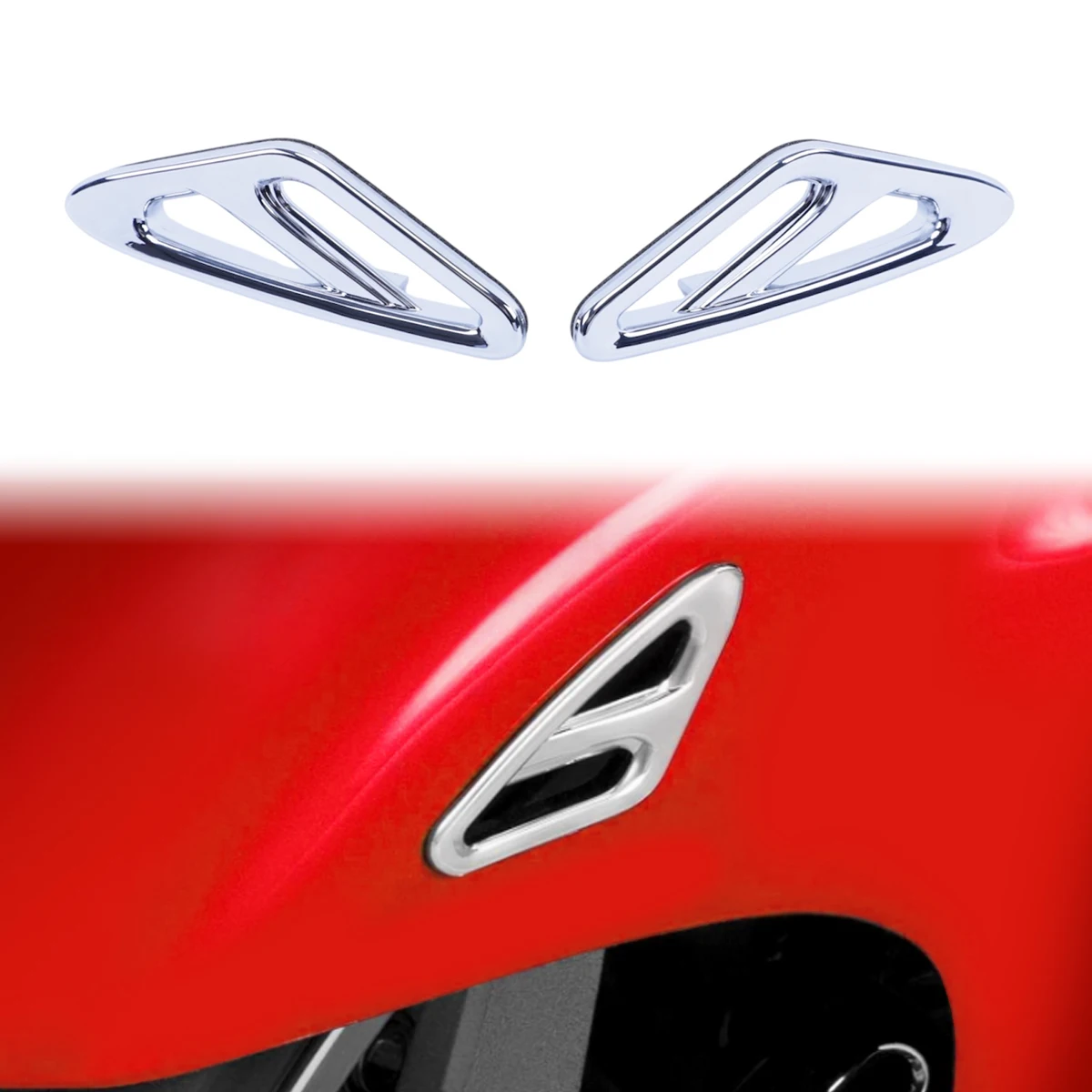 Chrome Parafango Anteriore di Riempimento Accento Per Honda Goldwing GL1800 2001-2010 2012-2017 Gold Wing F6B Decorazione Del Motociclo Trim