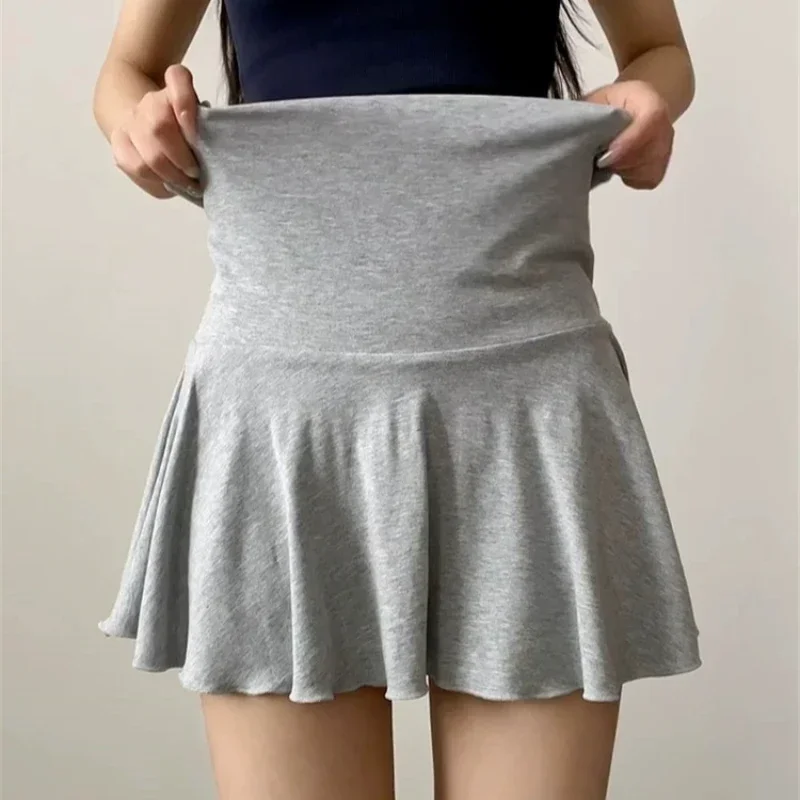 Taillenbetonter, geraffter Rock mit Schutz vor Ausblenden, Golf-Sport-Damen-Kurzkleid, hochelastischer, athletischer kurzer Rock mit hoher Taille – Detail 5
