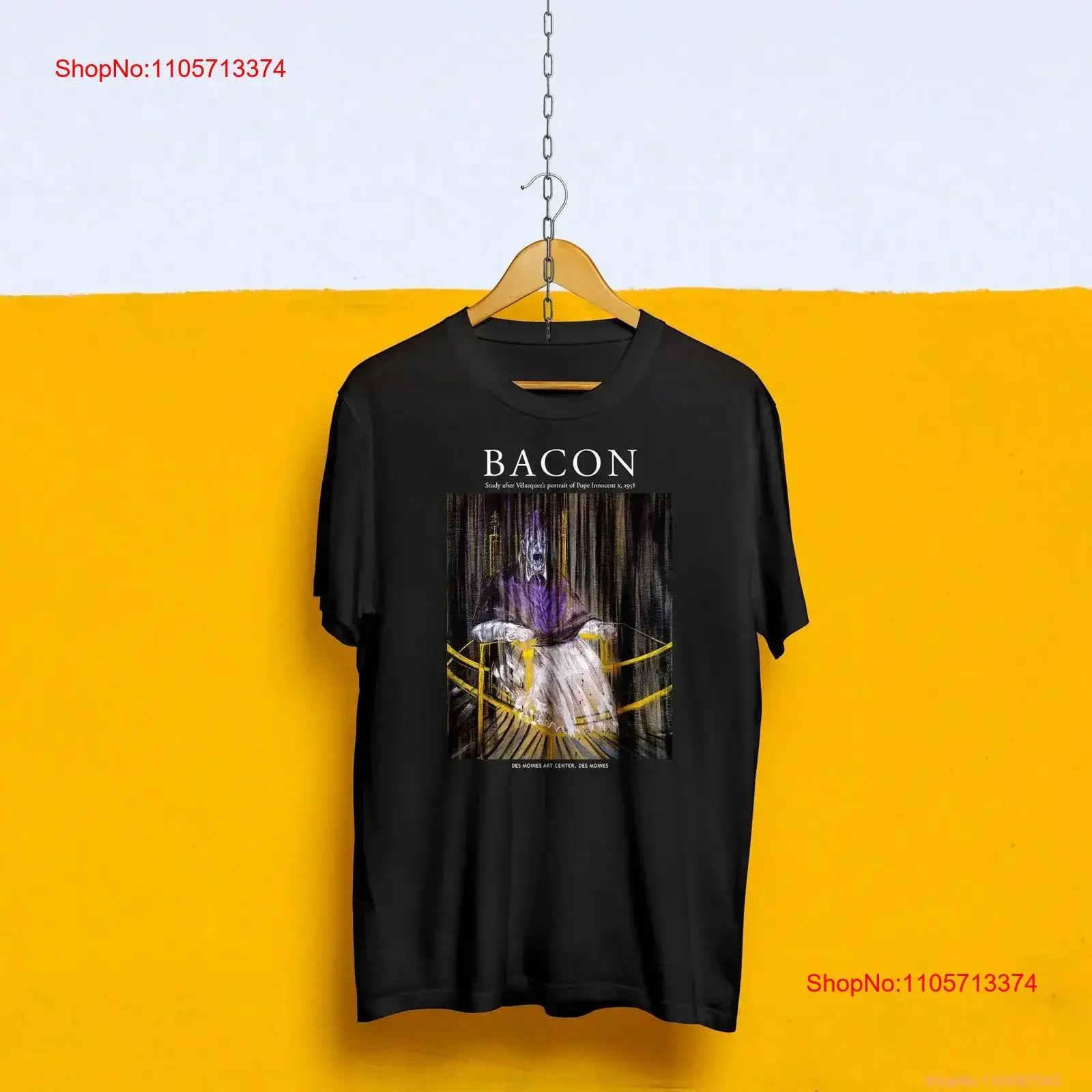 Francis Bacon Pope Innocent X T Shirt Art lover Painting vintage Washed Soft Unisex Slightly designer clothes fashion Stylish