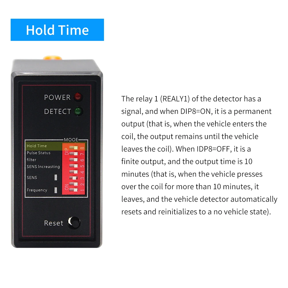 110V/220V Single Channel Traffic Control Vehicle Loop Detector Vehicle Inspection Device for Intelligent Car Parking Lot System