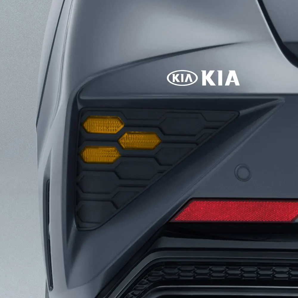 4 قطعة شعار سيارة PVC الجانب الجسم غطاء خزان الوقود شعار الجذع ملصق اكسسوارات لكيا سبورتاج ريو Ceed Morning K5 بيكانتو سورينتو #4