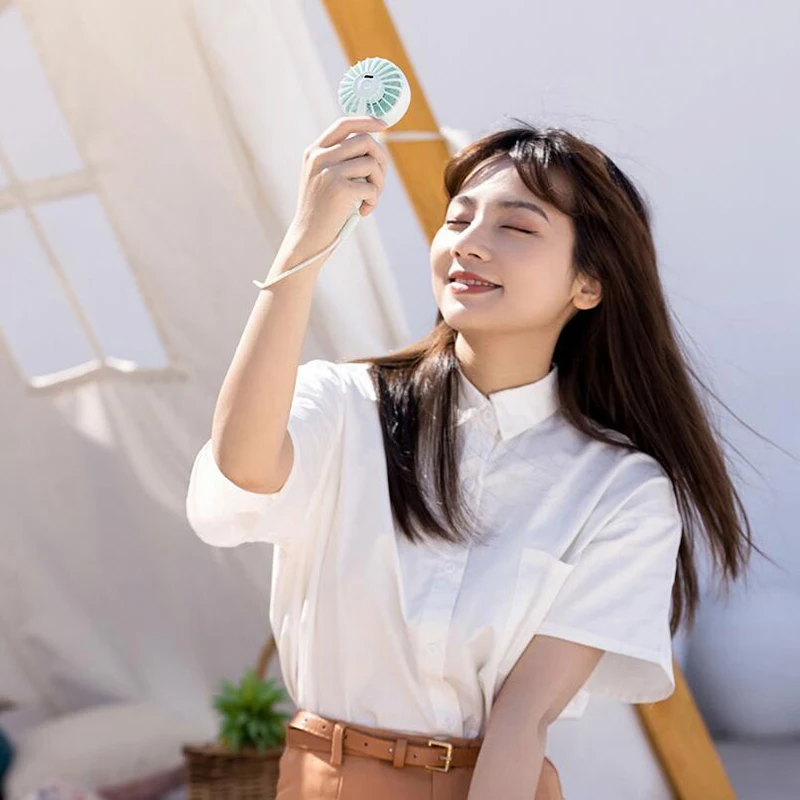 Mini Battery Operated Fan, Portable Handheld Fan With Lanyard, Personal Pocket Fan With 1500Mah Rechargeable Battery