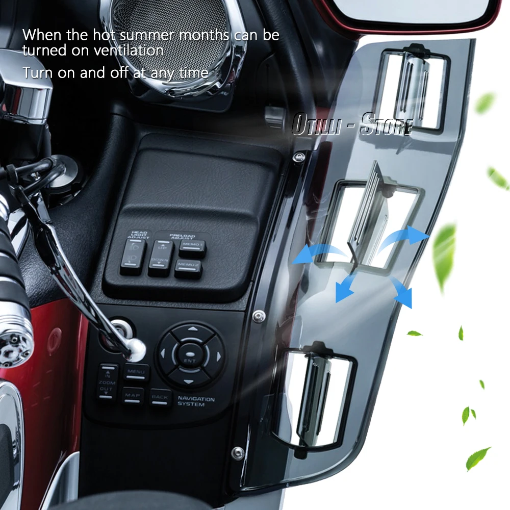 Nuova Moto Per Honda Goldwing GL1800 Gold Wing GL 1800 F6B Parabrezza Vento Lato Deflettore Paramani Anteriore Deflettore del Vento