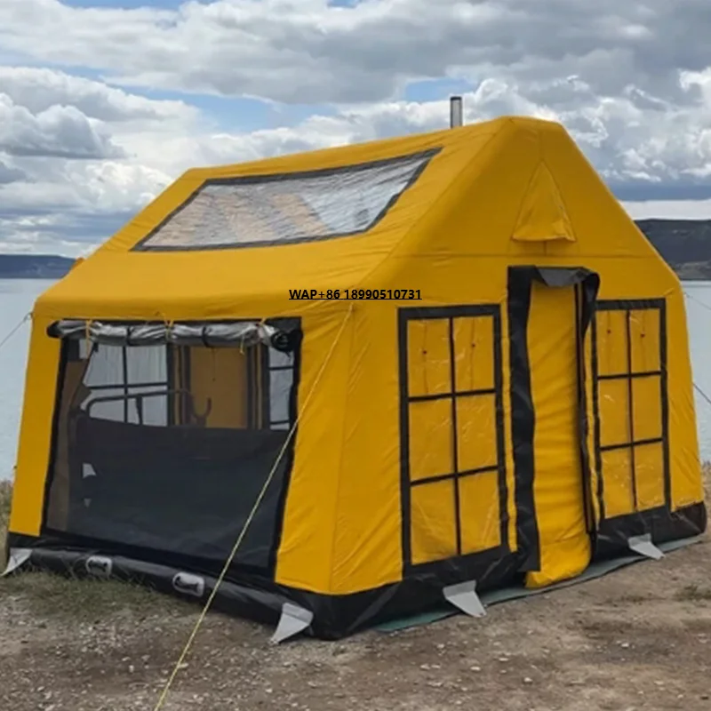 

High Quality Oxford Fabric Air Tube Tent Blow up Tourist House Camping Tent Outdoor Portable Inflatable House Tent