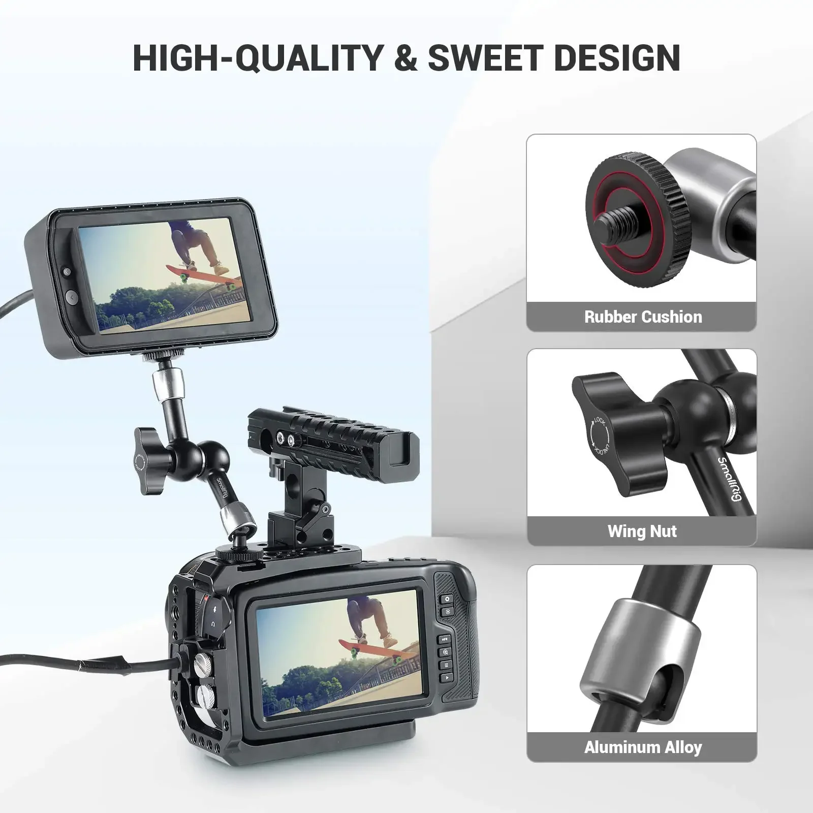 SmallRig Camera Magic Arm 5 Inch Articulating Arm Sturdy 360 Degree Adjustable 2065