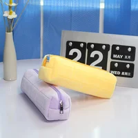 Kawaii Pencil Case Creative Pillow Bag Large Capacity Short fluff Bag for Girls School Supplies Stationery Box Cosmetic Bag 4