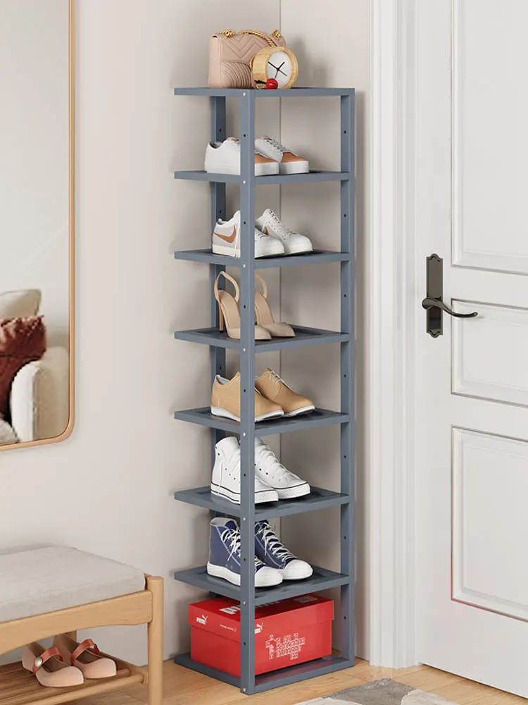 Household entrance simple corner small narrow multi-layer space saving dustproof dormitory shoe cabinet