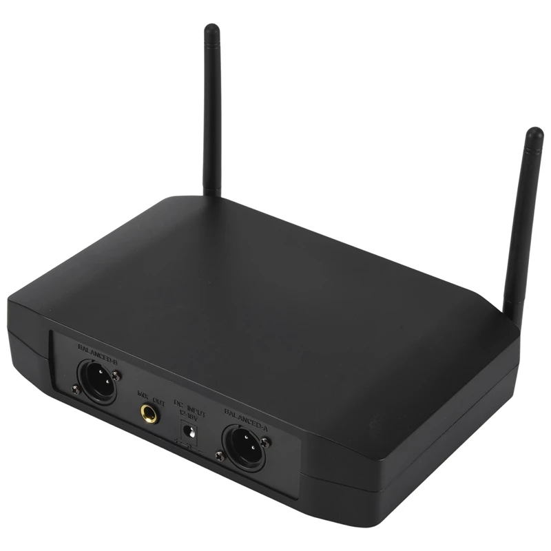 GLXD4 ميكروفون لاسلكي محمول باليد ، ميكروفون UHF للمرحلة ، الحفلة ، الكاريوكي ، الكنيسة ، الاجتماع ، الاحترافي ، قناتان