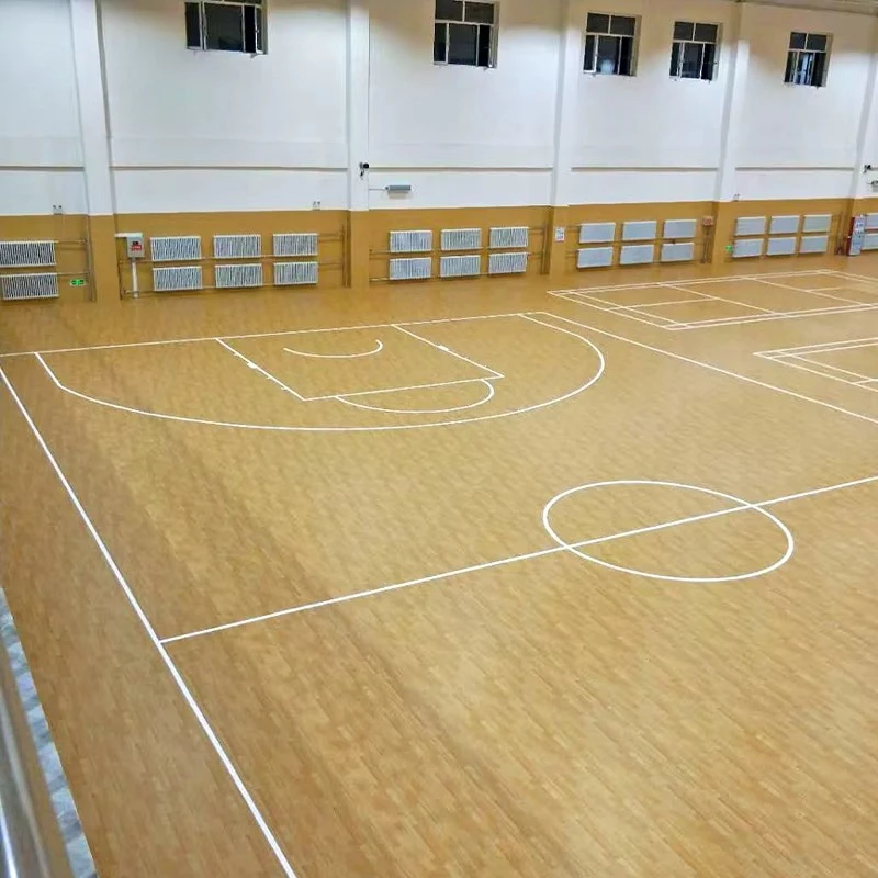 Custom Indoor Gymnasium Event Competition  Badminton Court Mat Volleyball Sports Wooden PVC Badminton Court Flooring