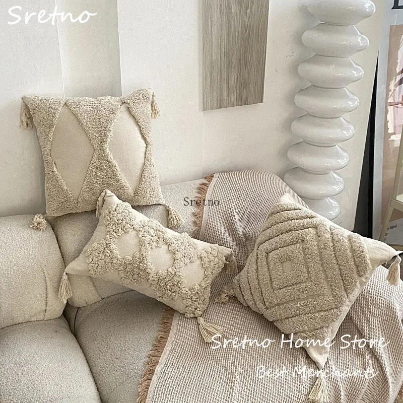 

Stuffed Pillow Moroccan Cushions Ethnic Retro Wind Home Sofa Decorations Bedhead Cushion Office Waist Pillow Car Seat Cushions