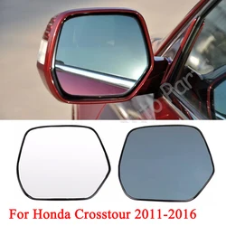 CAPQX For Honda Crosstour 2011-2016 Blue & white With Heating Side Rear view Mirror Glass Rearview mirror Lens