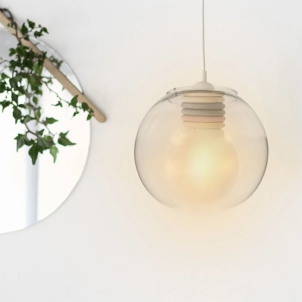 

Ball Lampshade Replacement Glass Shades Pendant Small White Light Hanging Planet Earth