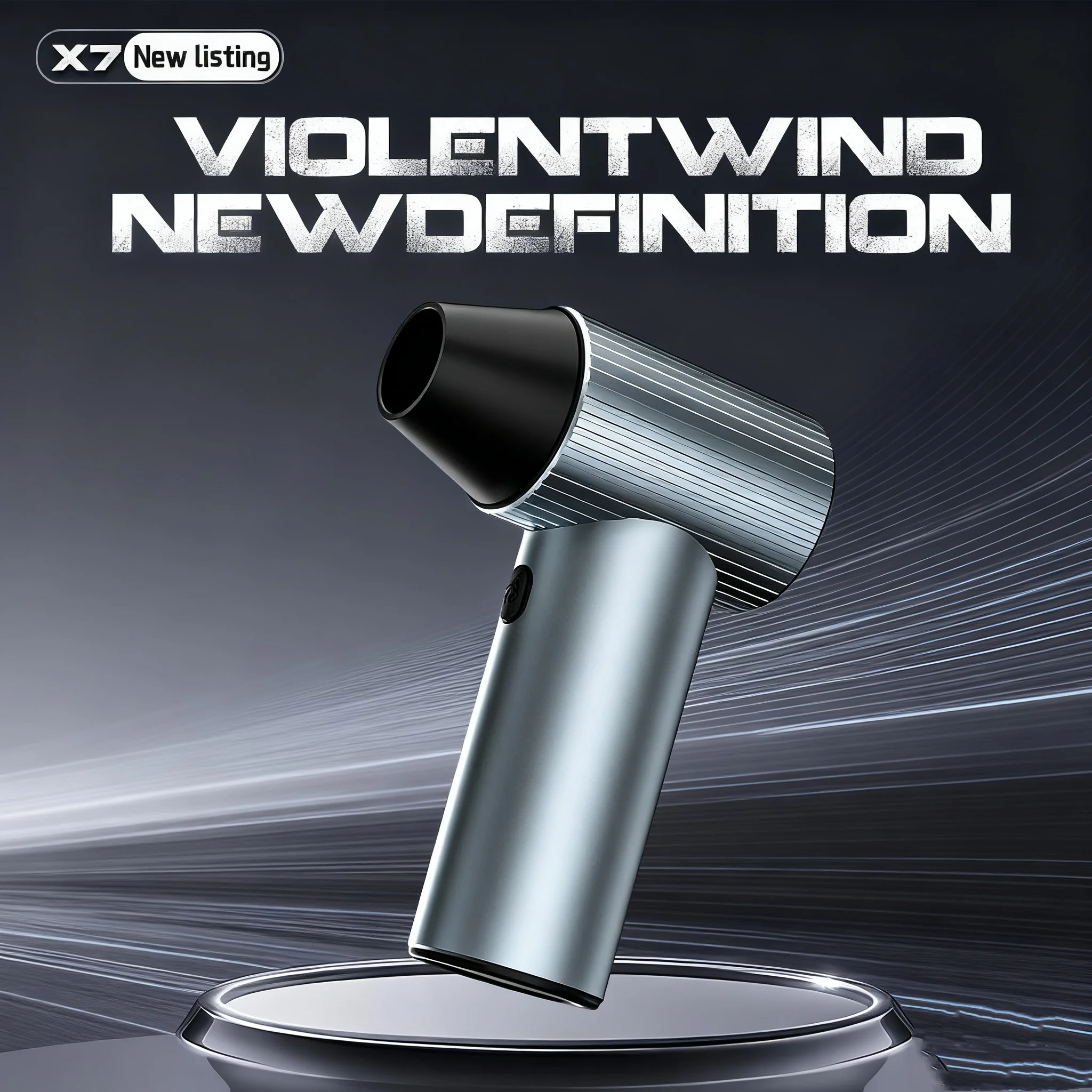 Mini ventilador Turbo Jet X7 con motor sin escobillas de 40 mm, soplador de aire portátil de empuje de 500 g para limpieza de automóviles y aplicaciones de bricolaje