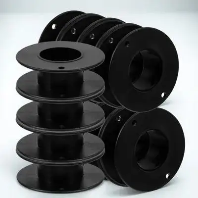 12Pcs High-Durability Plastic Bobbins for All Sewing Machines Smooth Surface Large Size Thread Spools Clear Visibility Rust-Free