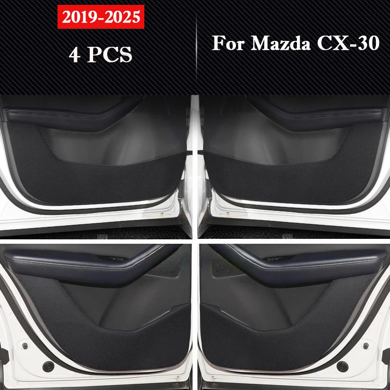 For Mazda CX-30 2019-2025 Car Door Anti Kick Pad Glove Box