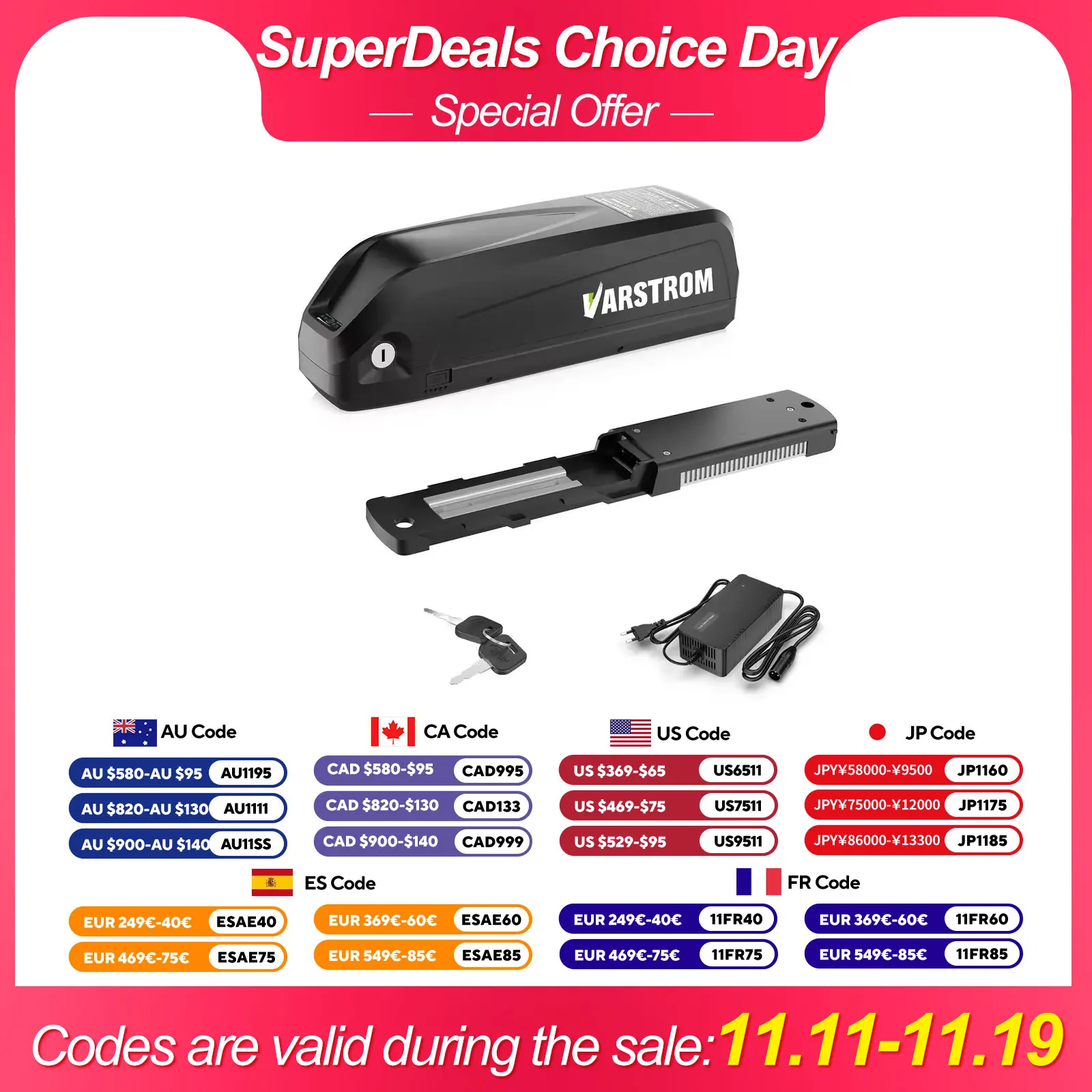 

EBike Battery 36V 48V 52V Hailong 30A BMS Electric Bicycle Downtube Lithium Battery Pack For 1500W 1000W 750W 500W 250W Motor