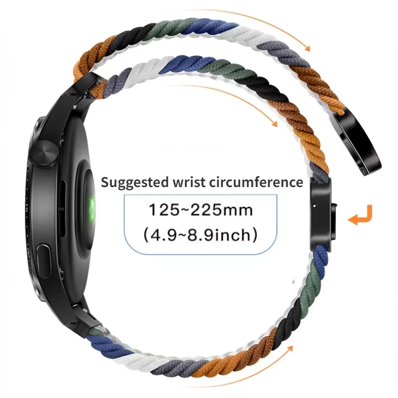 20mm 22mm Magnetic Nylon Band for Huawei Watch 5 GT6 Pro GT6 46mm Sport Bracelet Strap Huawei Watch 4 3 Pro GT5 GT4-3 46mm Belt
