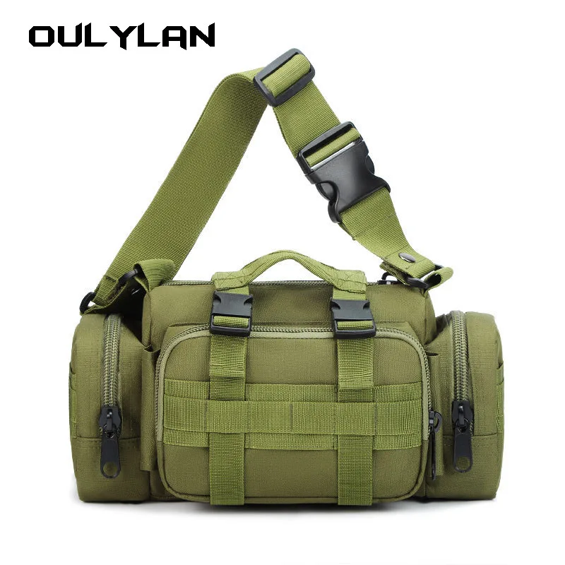 Oulylan multi-function 3P magic waist bag Large capacity military camouflage sports tactical bag One shoulder camera kit