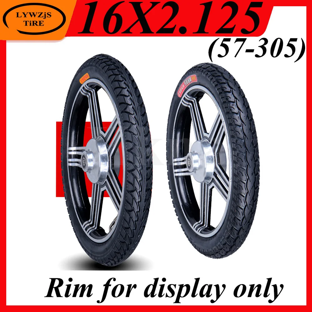 

16x2.125 Tire for Electric Bicycle Motorcycle E-bike 16 Inch CST Inner Outer Tube 57-305 Explosion Proof Wear Resistant Tyre