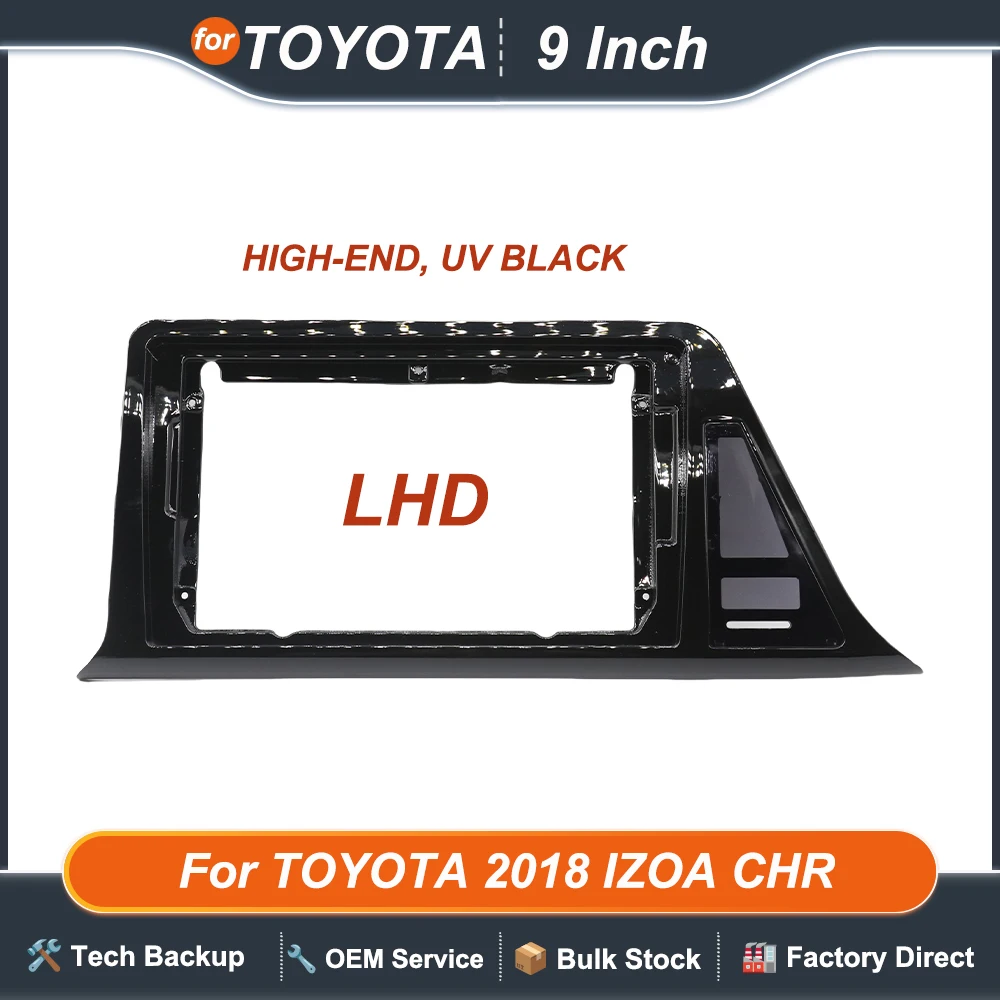 For TOYOTA 2018 IZOA CHR 9INCH Car DVD Radio Android Stereo Audio Screen Multimedia Video Player Navigation Cables Harness Frame