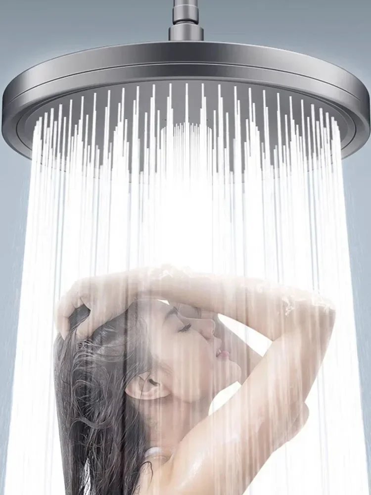 

New 6 Modes Big Panel Large Flow Supercharge Rainfall Shower Head High Pressure Top Rain Shower Faucet Bathroom Accessories