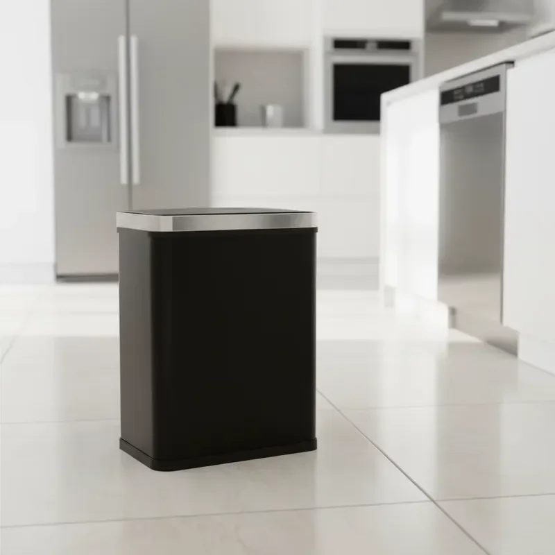 for  50L Removable Intelligent Automatic Sensor Trash Can Indoor Office Kitchen Long Touch Screen Waste