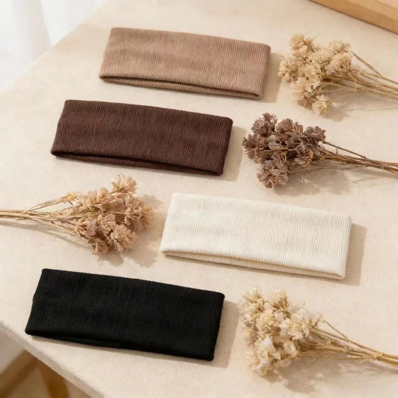 

4 шт. ребристых нескользящих повязок на голову для йоги, спа-процедур, ухода за кожей и занятий спортом