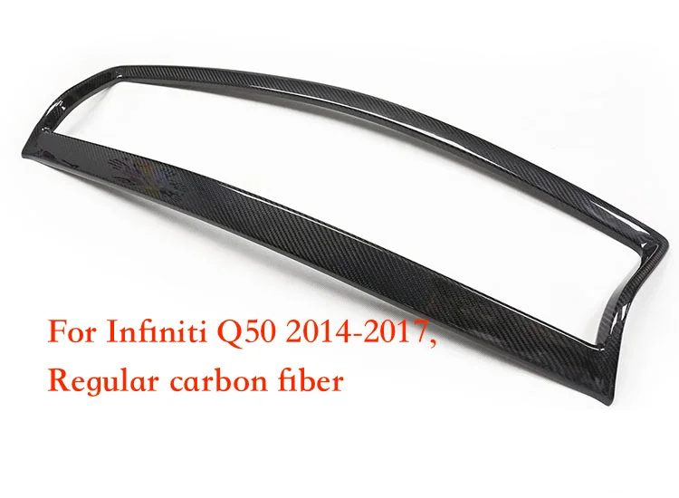 

Fit for Infiniti Q50 2014-2017 2018+ Front Bumper Grill Frame Real Carbon Fiber Made Regular Carbon Honeycomb