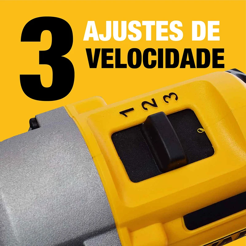 Imagem -04 - Broca de Martelo sem Fio Dewalt sem Escova Velocidades Chave de Fenda Elétrica de Perfuração Original Ferramenta Power Bare 18v xr Dcd996