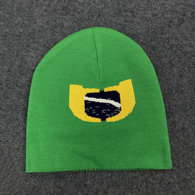 Cappelli lavorati a maglia alla moda per i fan brasiliani Cappelli da club della Coppa del Mondo autunno inverno Cosplay Berretto invernale caldo lavorato a maglia unisex