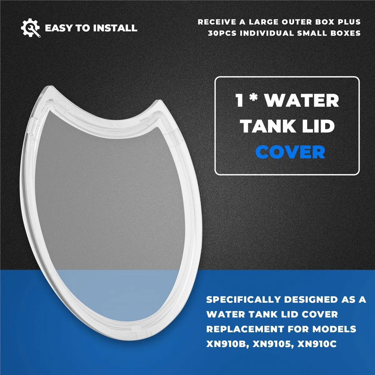 (A25M) Tapa de Repuesto para Tanque de Agua para Cafetera Nespresso Vertuo Next XN910B XN9105 XN910C, Piezas de Repuesto