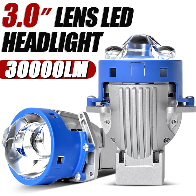 

3 Inch Bi LED Projector Lenses For Headlight Hella 3R G5 6000K Auto Lamp 70W 30000LM Car Lights Retrofit Kits Hyperboloid Lens