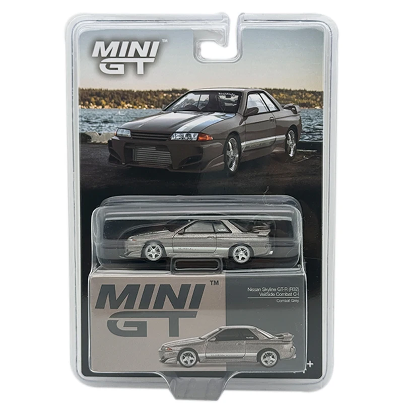 

MINIGT 971 1:64 Nissan Skyline GT-R R32 Veilside Combat C-I Veilside Combat Grey Diecast Diorama Model Collection Toys