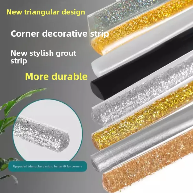 Modern Simple Style PVC Grafting  Decorative Line Self Adhesive Waterproof Corners Line for Kitchen Ceiling Decoration