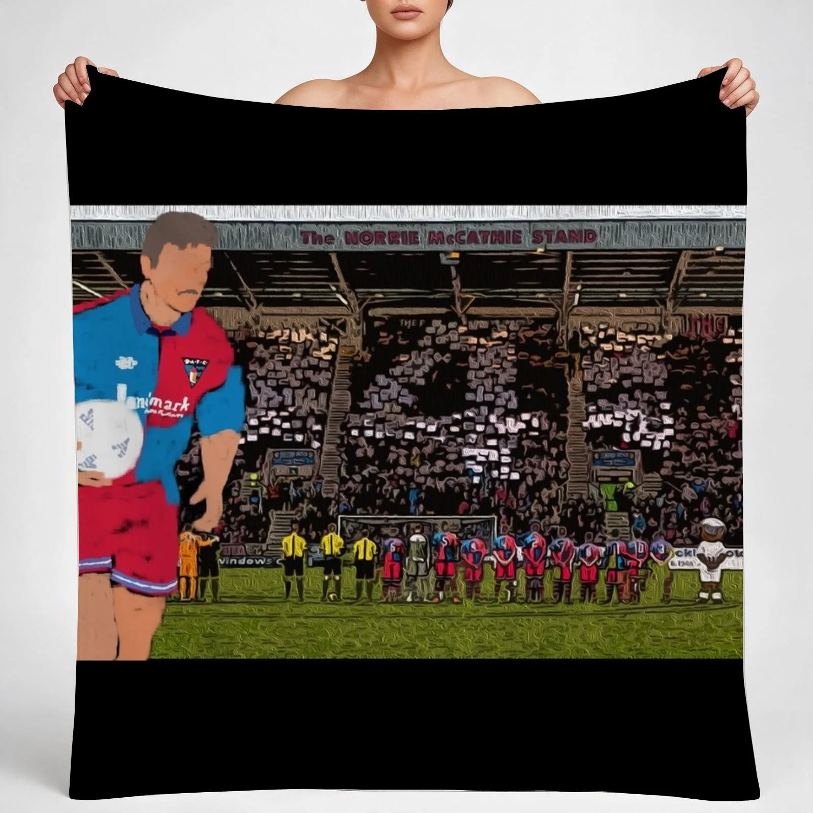 Norrie Number Four Dunfermline Throw Blanket couch cozy soft plush fuzzy picnic outdoor blanket